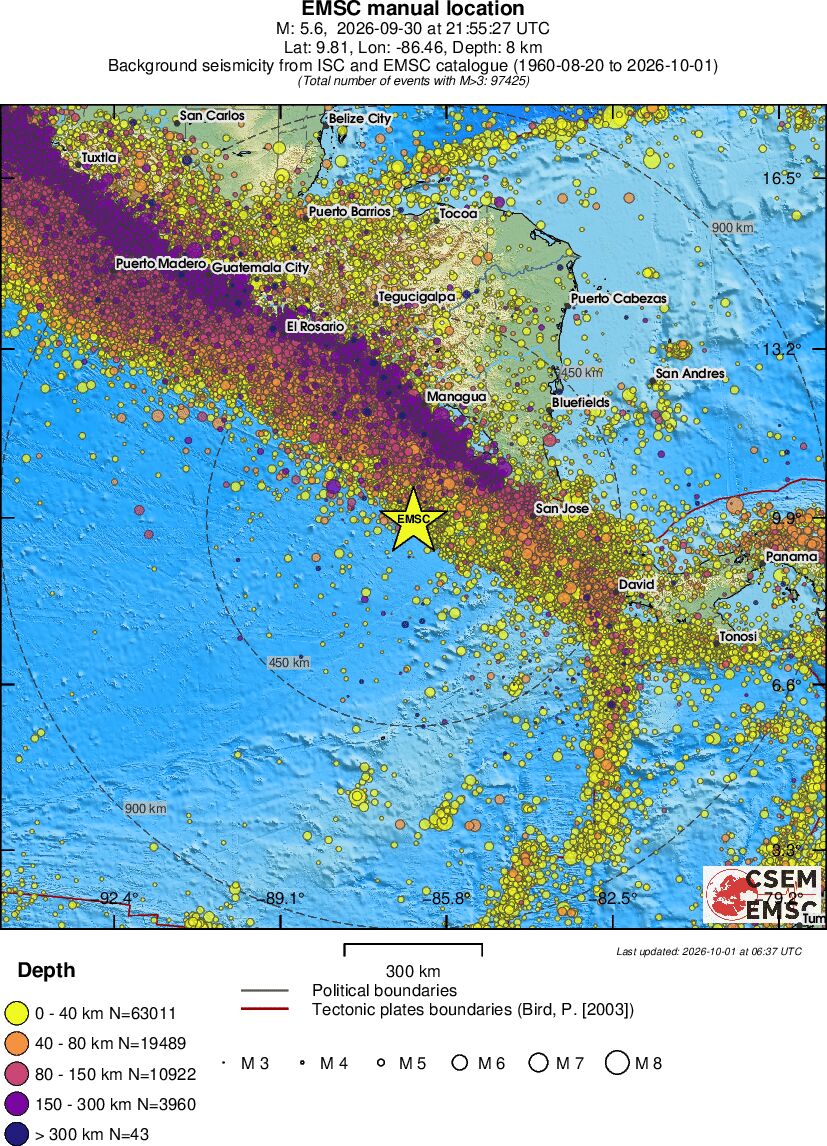 wide historical seismicity
