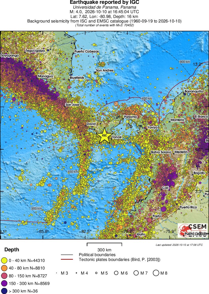 wide historical seismicity