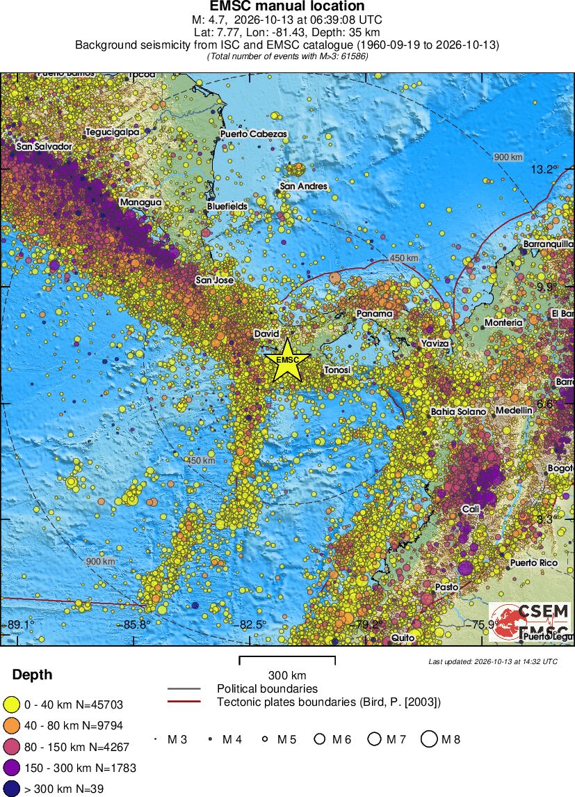 wide historical seismicity