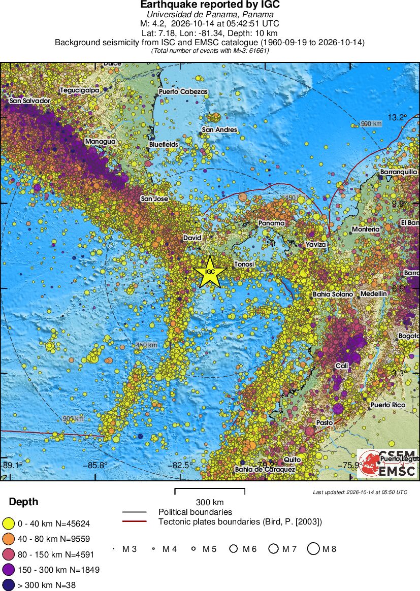 wide historical seismicity