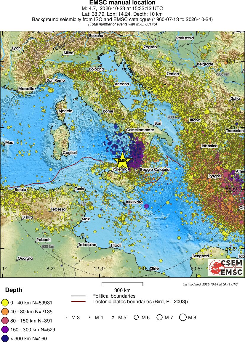 wide historical seismicity