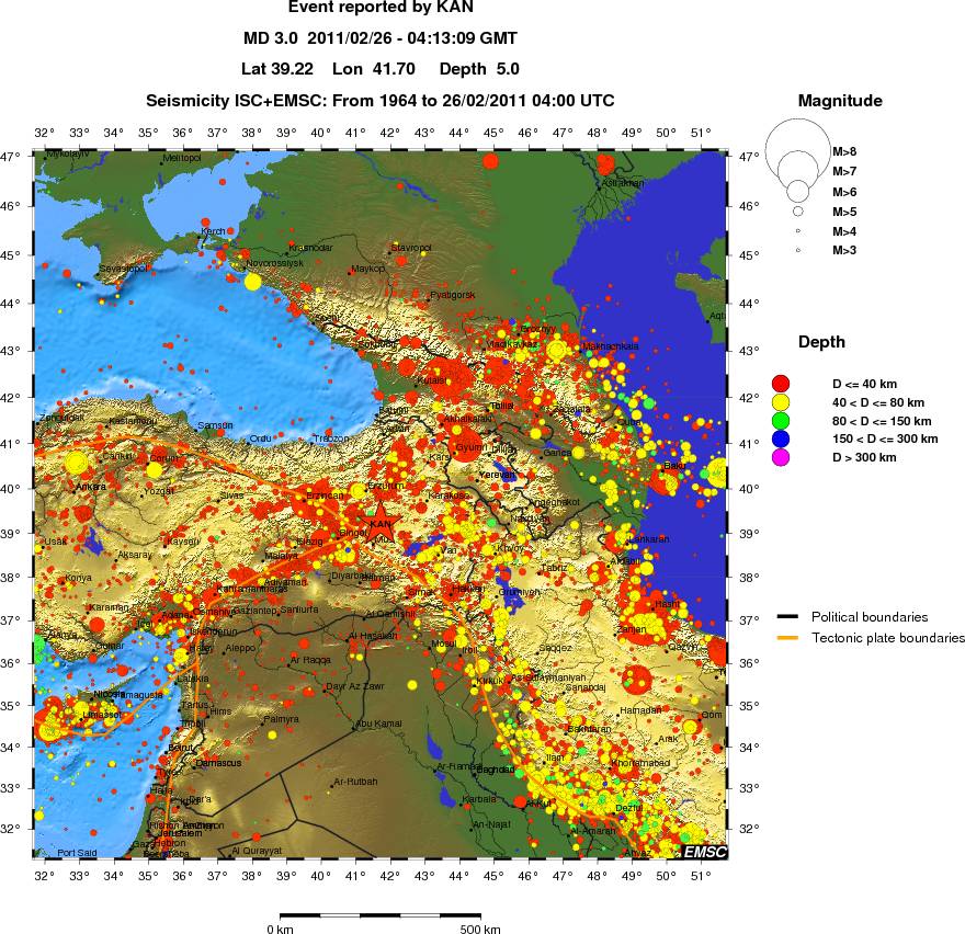 wide historical seismicity