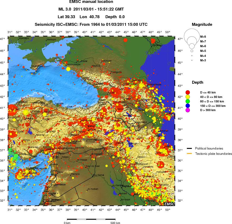 wide historical seismicity