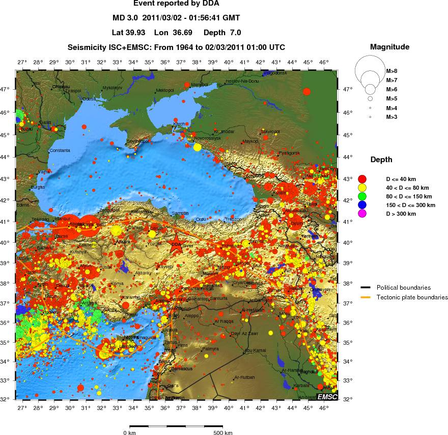 wide historical seismicity