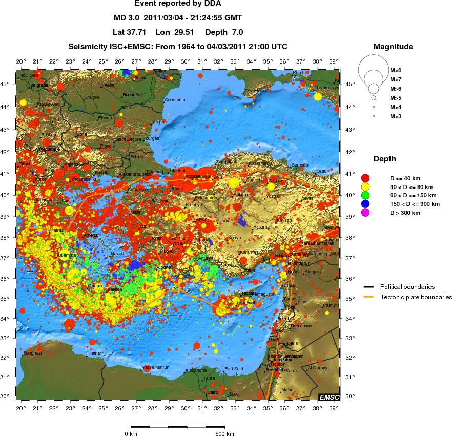 wide historical seismicity