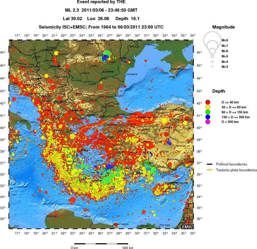 wide historical seismicity