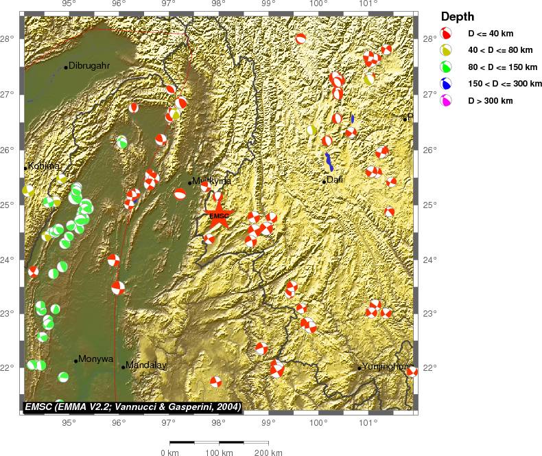 Regional moment Tensor