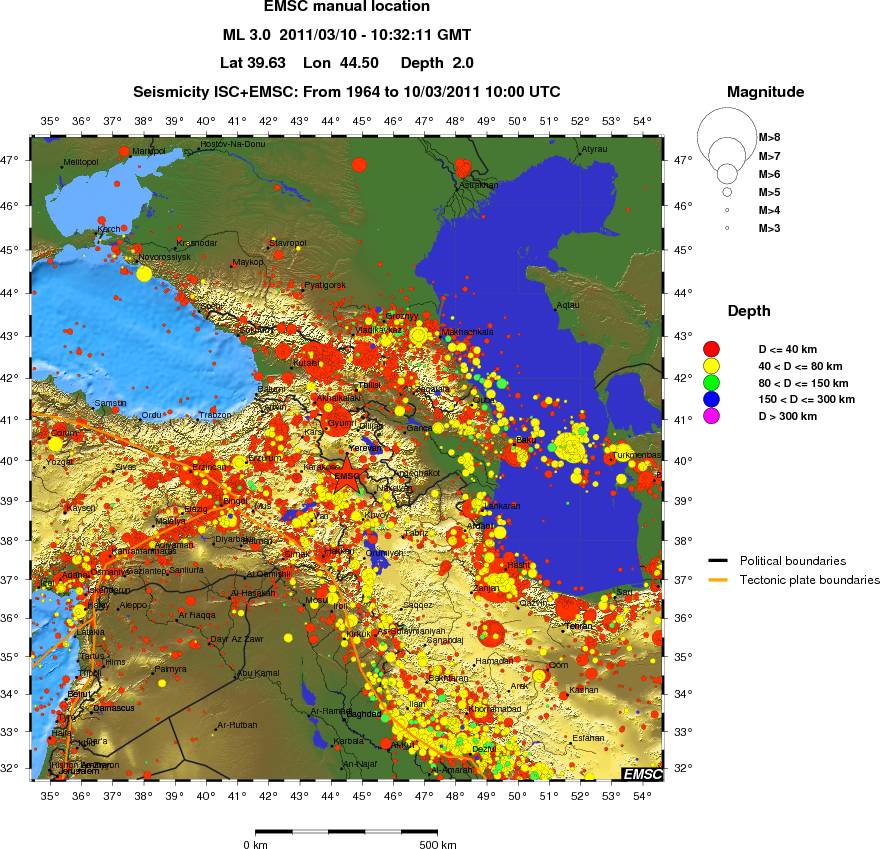 wide historical seismicity