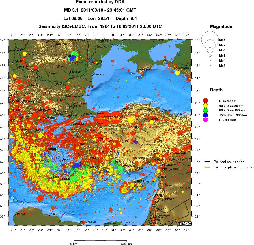 wide historical seismicity
