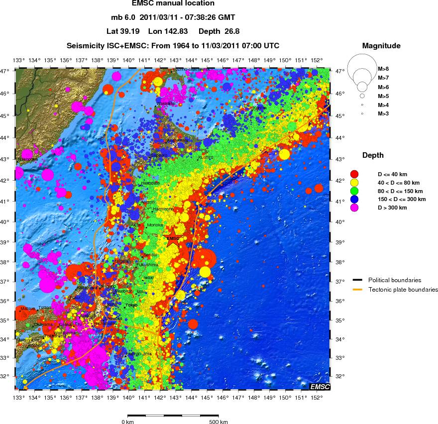 wide historical seismicity
