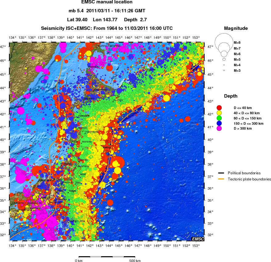 wide historical seismicity
