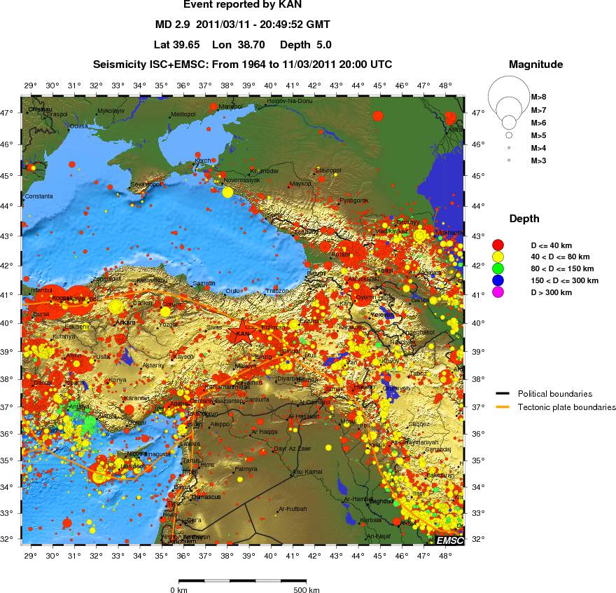 wide historical seismicity
