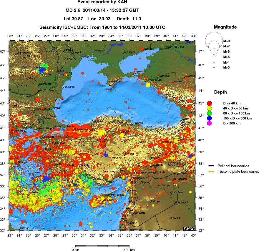 wide historical seismicity