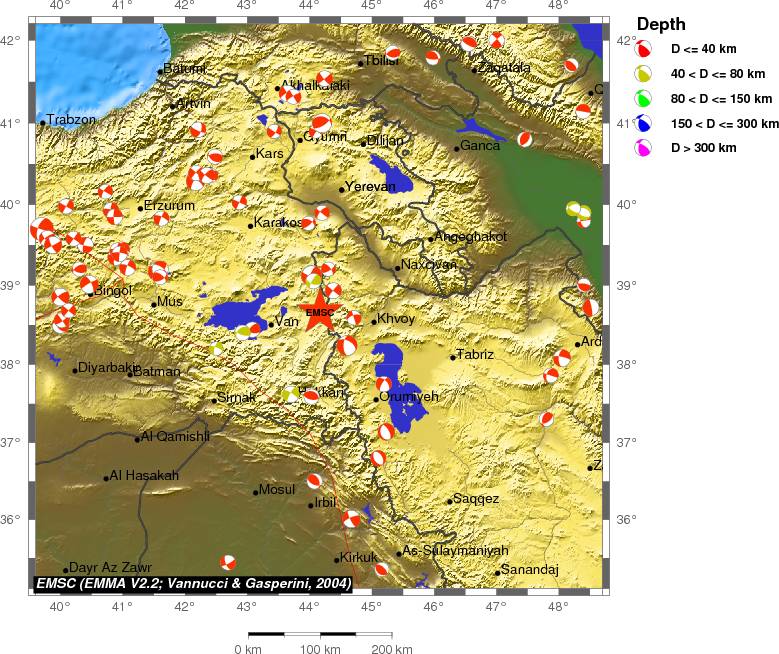 Regional moment Tensor