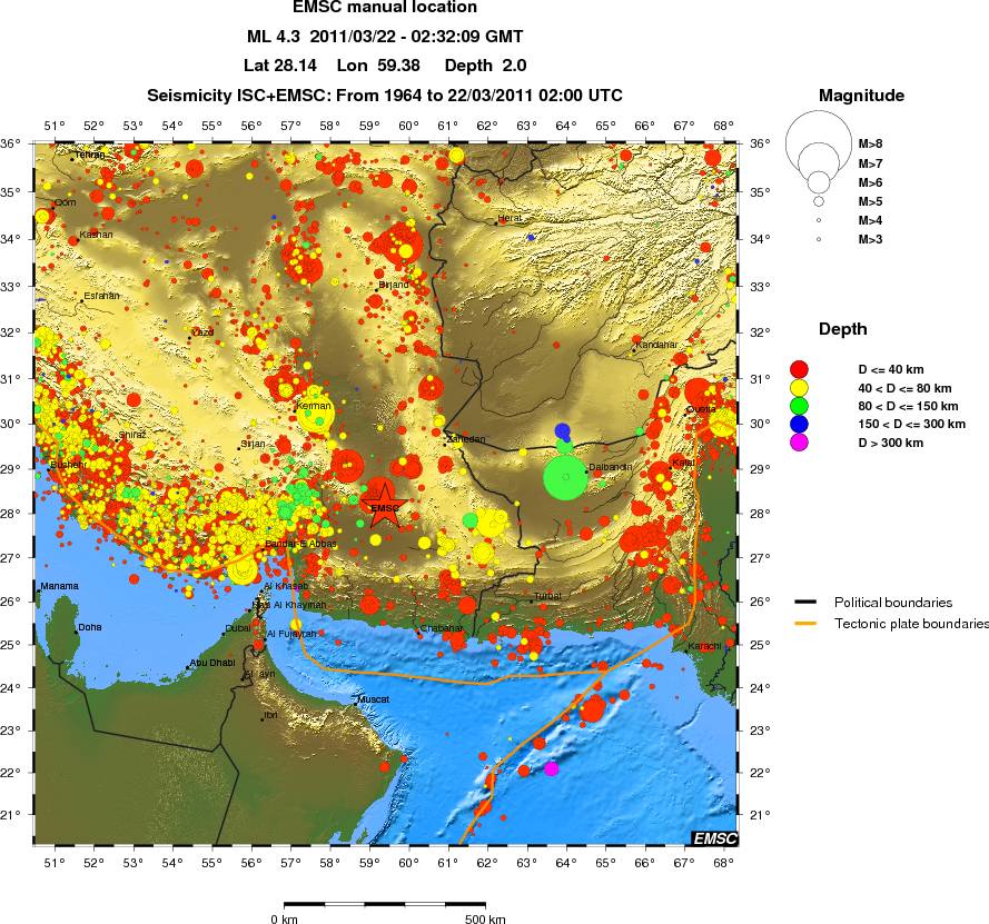 wide historical seismicity