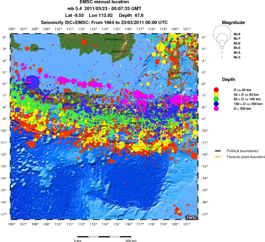 wide historical seismicity