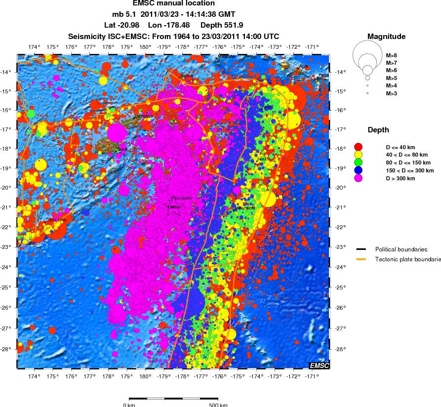wide historical seismicity