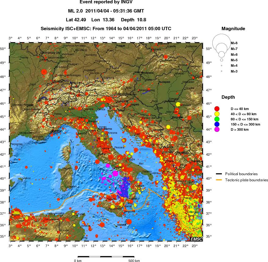 wide historical seismicity