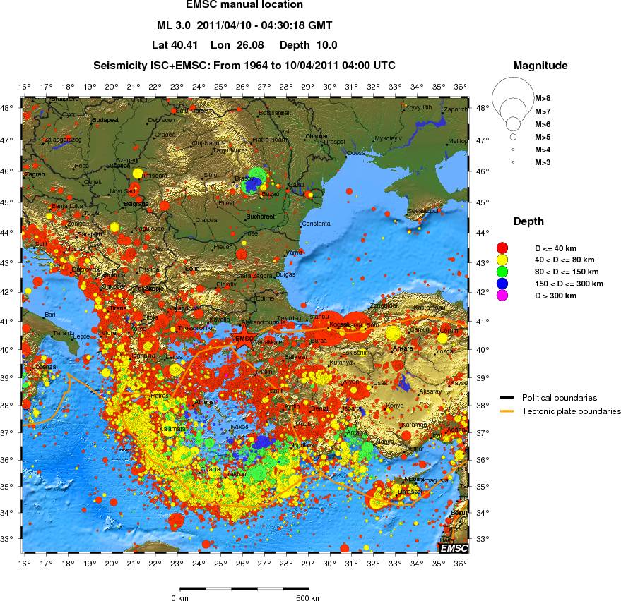 wide historical seismicity