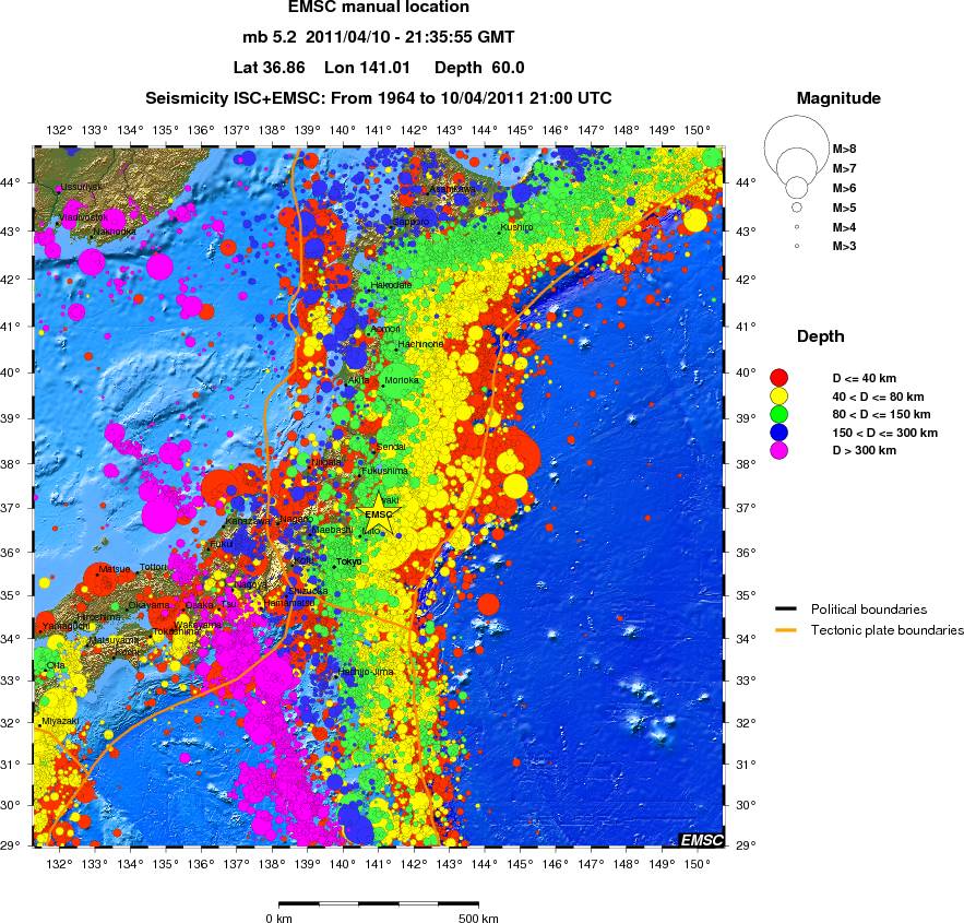 wide historical seismicity