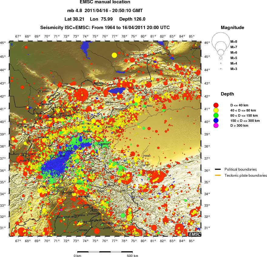 wide historical seismicity