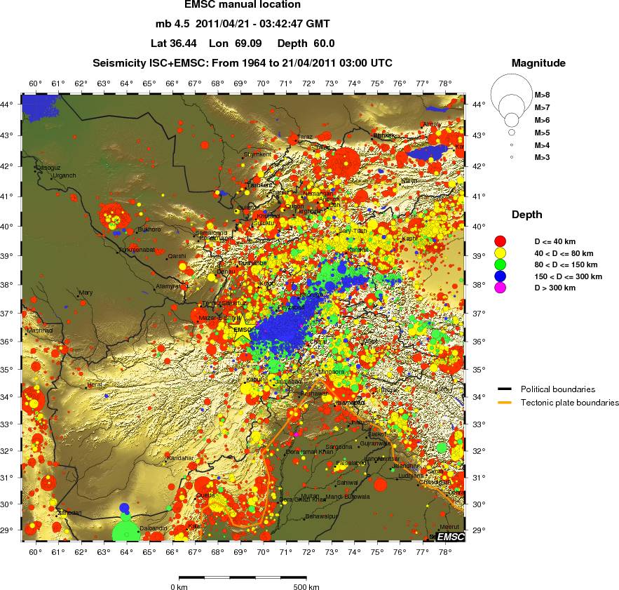 wide historical seismicity