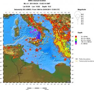 wide historical seismicity