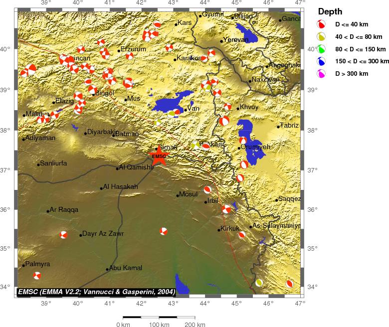 Regional moment Tensor