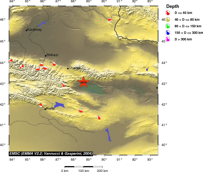 Regional moment Tensor