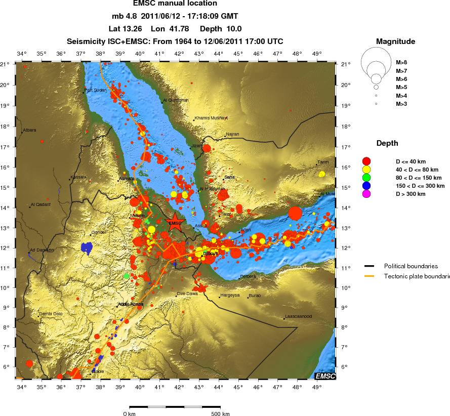 wide historical seismicity