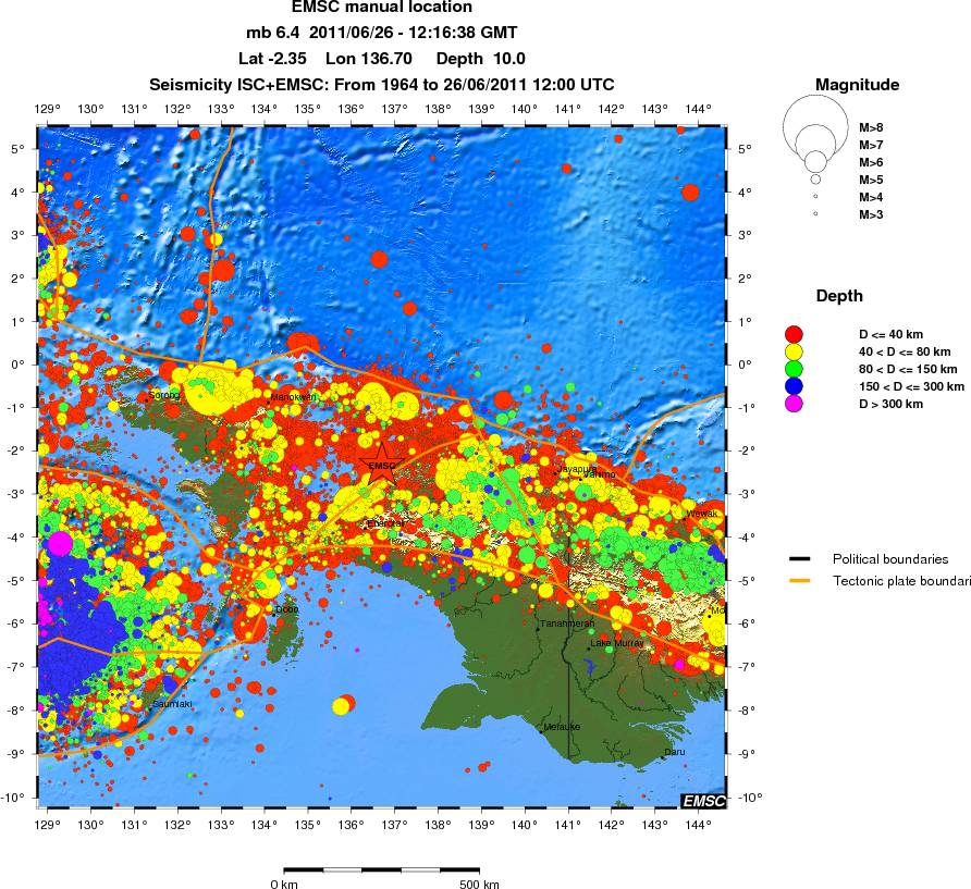 wide historical seismicity