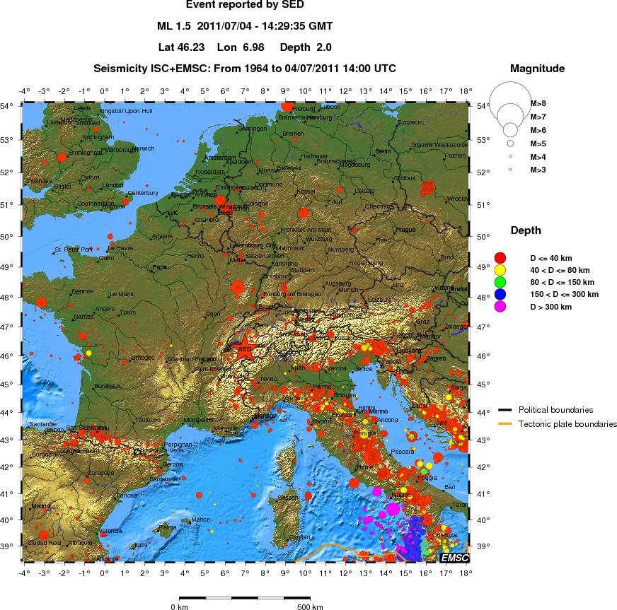 wide historical seismicity