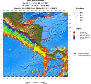 wide historical seismicity