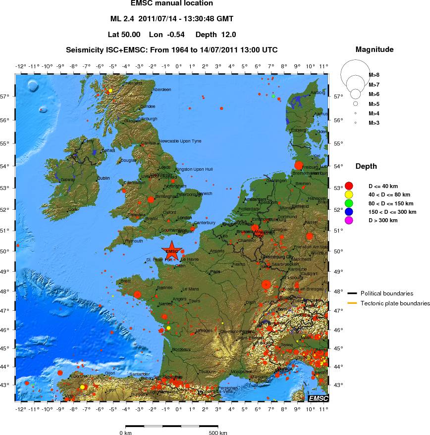 wide historical seismicity