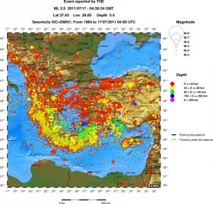 wide historical seismicity