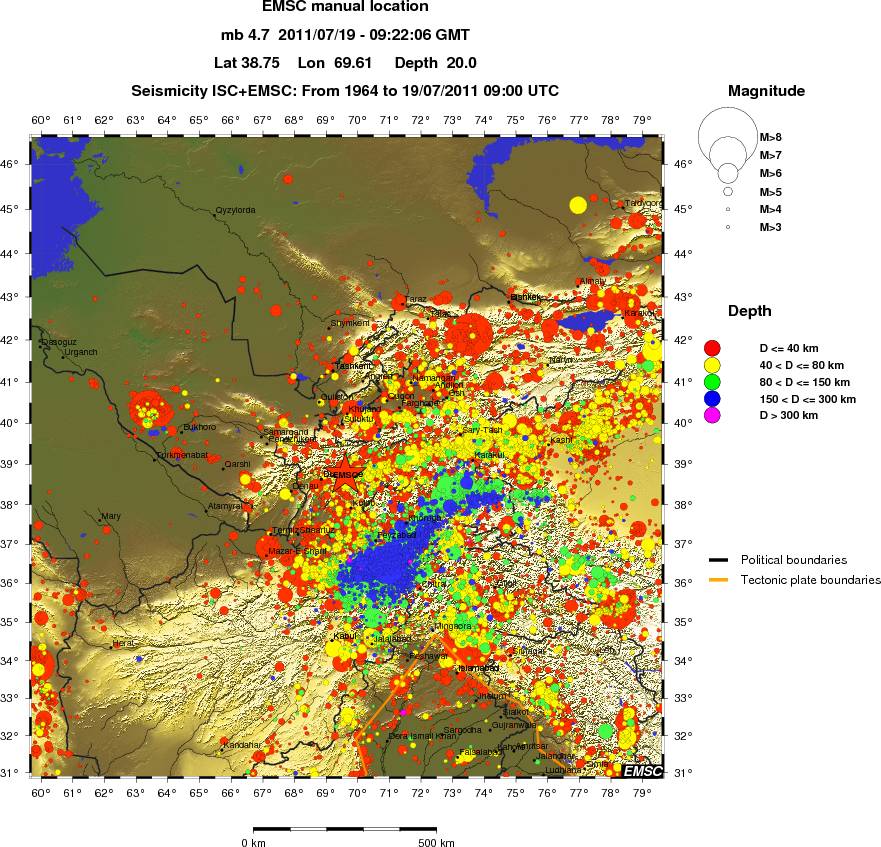 wide historical seismicity