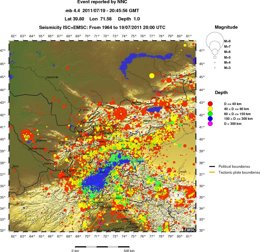 wide historical seismicity