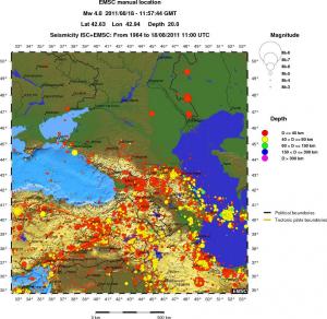 wide historical seismicity