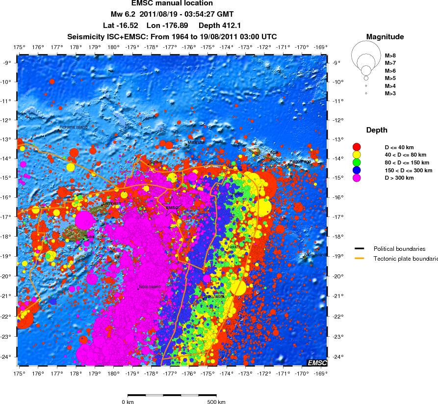wide historical seismicity