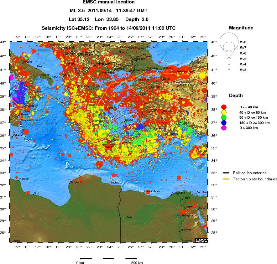 wide historical seismicity