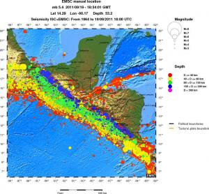 wide historical seismicity