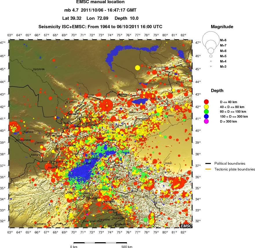wide historical seismicity