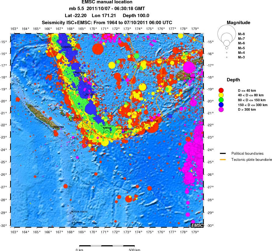 wide historical seismicity
