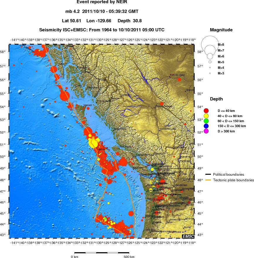 wide historical seismicity