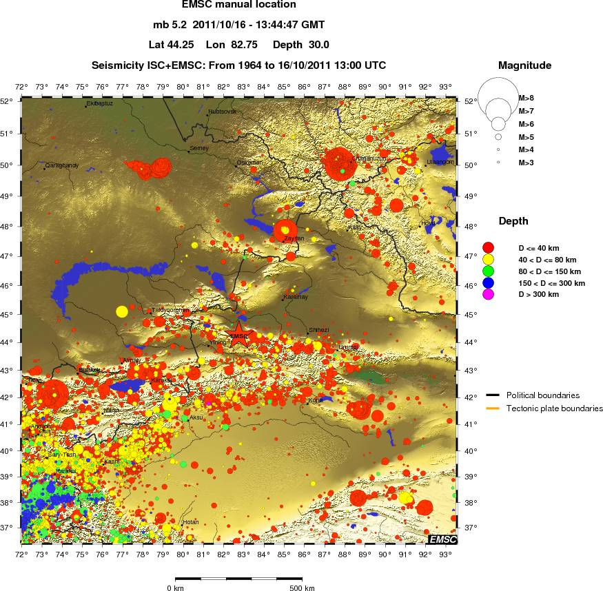 wide historical seismicity