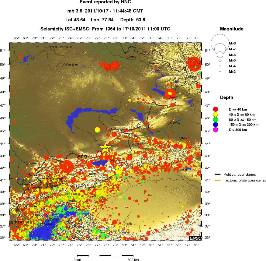 wide historical seismicity