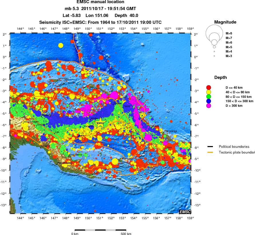 wide historical seismicity