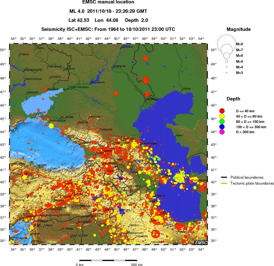 wide historical seismicity