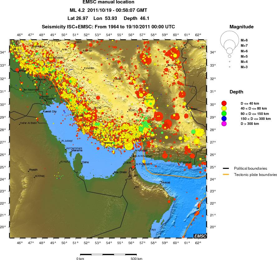 wide historical seismicity