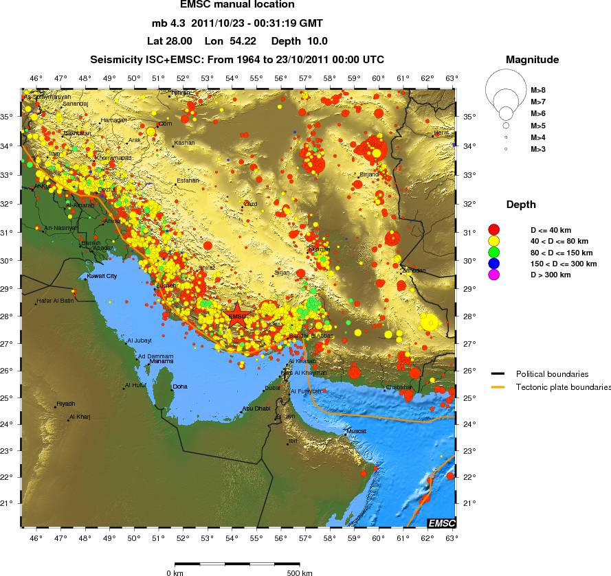 wide historical seismicity
